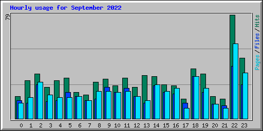Hourly usage for September 2022